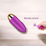 Generic Œuf Vibrant Sans Fil Stimulateur Point G et Clitoris - Violet avec Télécommande - image 5
