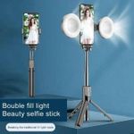Generic Trépied Bluetooth Selfie Stick + lumière d'appoint + télécommande d'obturateur - image 2