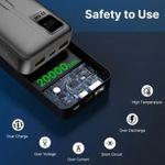 Generic Banques d'alimentation mobiles avec chargeur rapide Type C 22,5W 20kmah - image 7