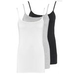 Lot De 3 PACK De Débardeur Femme - NOIR/BLANC/GRIS