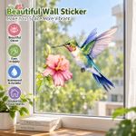 Cloudoon Sticker Mural Oiseaux & Fleurs – Décoration Murale en PVC pour Salon, Chambre et Maison - image 2