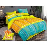 Belle Lot de 2 Draps et 2 Taies - Confort et Élégance pour Lit 3 Places-multicolore