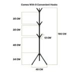 product_image_name-Generic-Mini Porte-chapeaux ( Noir) En Forme D'arbre Pour Foulards, Vêtements Et Sacs à Main-5