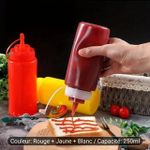 Generic Lot de 3 Bouteilles à Condiments Souples Squeeze 250 ML pour Cuisine - image 3