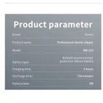 product_image_name-Generic-Kemei KM-232 - Mini Tondeuse à Cheveux Rechargeable - Petite Tondeuse Personnelle 900mAh-6