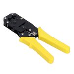 Pince Ã  Sertir Professionnelle Compatible Rj45 - JAUNE