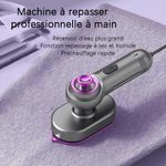 product_image_name-Generic-Mini Fer A Repasser A Vapeur, peut être utilisé à plat ou suspendu, dispose d'une fonction de préchauffage rapide de 20 secondes, d'une poignée rotative et est livré avec un tapis isolant thermique.-2