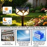 Generic Lot de 4 lampes murales solaires LED à détection – jardin et mur - image 3