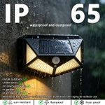 Generic Lot de 4 lampes murales solaires LED à détection – jardin et mur - image 7