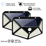Generic Lot de 4 lampes murales solaires LED à détection – jardin et mur - image 8