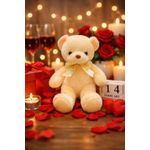 Generic Peluche Ourson belge Classique – Taille 45 cm, Doux & Élégant