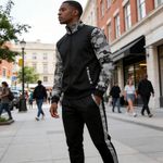 product_image_name-Fashion-Ensemble de sport deux pièces pour hommes veste et pantalon - Noir-5