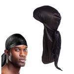 product_image_name-Generic-Durag, Casquette à Vagues Soyeuses, Bandanas Pirates Hommes, Chapeau écharpe Longue Queue-1