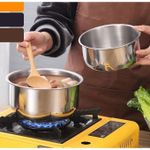 Generic Ensemble de 5 casseroles en acier inoxydable, casseroles multifonctionnelles avec couvercles - image 6