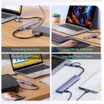 Generic USB-C / USB 3.0 multiport adaptateur 8-en-1 - image 2