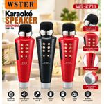 Microphone Karaoké Sans Fil avec Haut-Parleur Intégré Bluetooth WS-2711