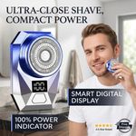 Generic Rasoir électrique intelligent à affichage numérique pour hommes-bleu