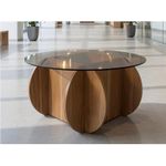 Table basse moderne  en bois marron clair 