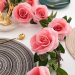 Generic Rotin Rose A-rtificiel, Fleur Décorative 1pcs 2.3m - Rose - image 6