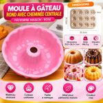 Generic Plaque de Cuisson Antiadhésive+ Moule à gâteau en forme de couronne