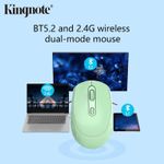 Generic Maus sans fil rechargeable 2,4 GHz Bluetooth, 2 modes – Vert - image 3