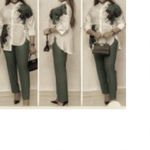 product_image_name-Fashion-Complet Pantalon Et Haut Pour Femme - Vert-1