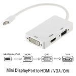 Adaptateur Mini Display Port Vers HDMI DVI VGA
