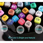 product_image_name-Generic-Ensemble De Marqueurs Artistiques 60 Couleurs Stylo Marqueur à Pointe Large Et Fine à Double Pointe-5