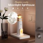 Generic Haut-parleur Bluetooth Design Phare - Lumière LED Chaude - Télécommande - image 3