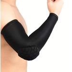 Generic Coussinet de compression alvéolé pour coude, manchon de bras, sport, taille unique