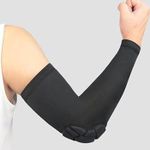 Generic Coussinet de compression alvéolé pour coude, manchon de bras, sport, taille unique - image 3