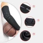 Generic Coussinet de compression alvéolé pour coude, manchon de bras, sport, taille unique - image 5