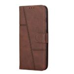 Etui à Rabat En Cuir Compatible Pour Samsung Galaxy S21 - MARRON