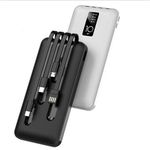 product_image_name-Generic-10000mAh Power Banks 4 Câbles Très Mince De Charge Intégrés - Noir-1