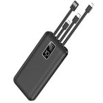 product_image_name-Generic-10000mAh Power Banks 4 Câbles Très Mince De Charge Intégrés - Noir-4