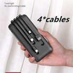 product_image_name-Generic-10000mAh Power Banks 4 Câbles Très Mince De Charge Intégrés - Noir-7