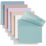 White Label Lot de 300 Notes Autocollantes Transparentes - Multicolore