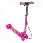 product_image_name-Generic-Trottinette pliantes à quatre roues en métal avec roues lumineuses, guidon réglable en hauteur, frein  (3-10 ans )-1