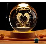 product_image_name-Generic-Boule de cristal 3D - Décoration de bureau -Veilleuse dauphin avec socle - Présentoir de bureau-2