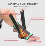 Generic Chevillère de Sport Professionnelle STRAP-X - Maintien Ajustable & Compression 3D - Noir/Vert
