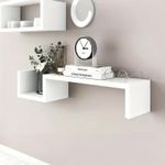 Generic Étagère murale, décoration murale simple, adaptée aux chambres et salons - Blanc - image 5