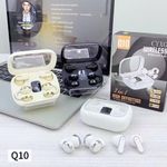 Écouteurs Bluetooth Q10 – Son Stéréo, Boîtier de Recharge & Design 2-en-1