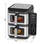 product_image_name-RAF-Four à air chaud numérique Double Decker 12L avec fenêtre de visualisation - 2800W-5