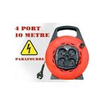 Ralonge Enrouleur 4 PRISE 10M