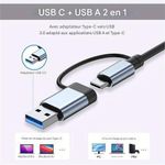 Generic Adaptateur Multiport 8-en-2 USB-C & USB-A - image 6