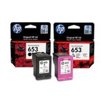 Cartouche d'encre HP 653 - Pack Noir et Couleurs 