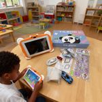 product_image_name-TiLECC-Tablette pour enfants Android 12 de 7 pouces, double caméra, 4 Go de RAM, 128 Go de stockage, 4000 mAh, orange-4