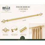 Belle lot De 3 Tringles à Rideaux Extensible 2m - image 2