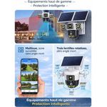 product_image_name-Fly-Caméra énergie Solaire  2-Panneaux Rotatif 360 90 120 Full-HD 4K 4MP-8MP WiFi-4G Carte Sim Alarme batterie intégrée alimentation en continue installation par application disponible sur catalogue  tout les option en description -1