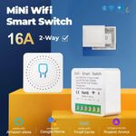 Generic Module d'interrupteur intelligent WiFi 16A Mini, interrupteur mural  sans fil, contrôle bidirectionnel, - image 2